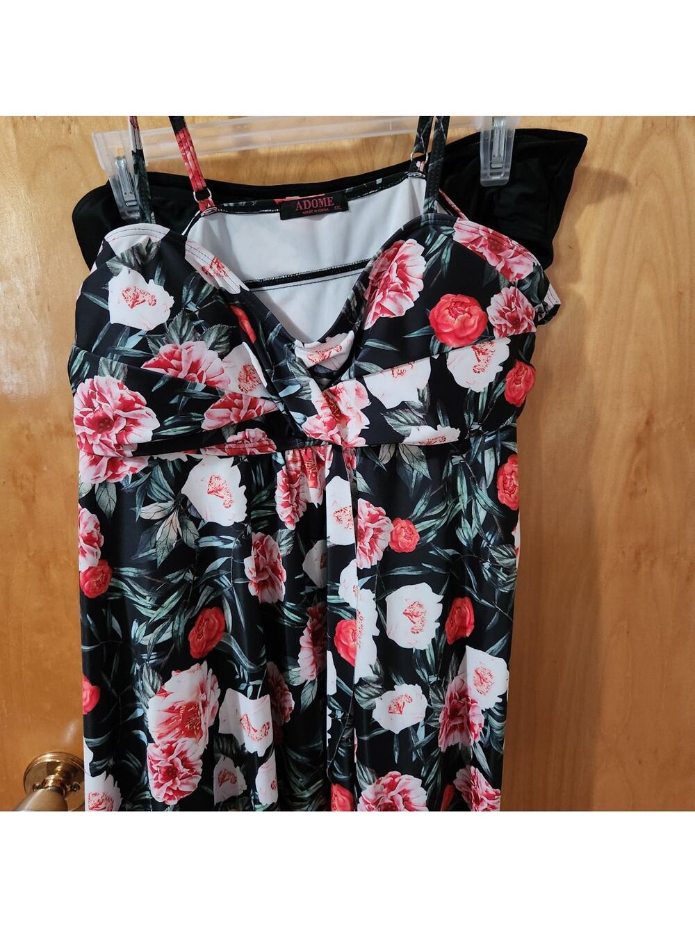 Adome 2 piece floral swimsuit size XXL